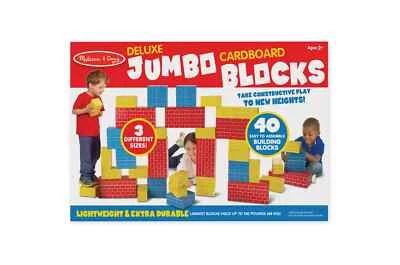 Melissa & Doug Deluxe Jumbo Cardboard Blocks (40 pc) Extra Thick Triple Layer - Image 1 of 4