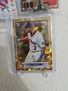2022 Topps Chrome Sapphire Edition - Gold #583 Jeremy Pena 49/50 (RC) Astros - Picture 1 of 5