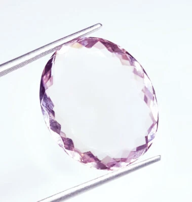 Natural Amethyst Untreated 15.32 Ct Lustrous Bahia Rose D France Certified Gems - Image 1 of 4