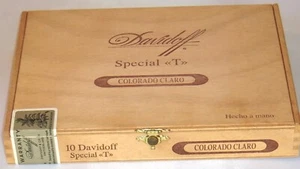 DAVIDOFF SPECIAL "T" COLORADO CLARO LEERE ZIGARRENKISTE - Bild 1 von 2