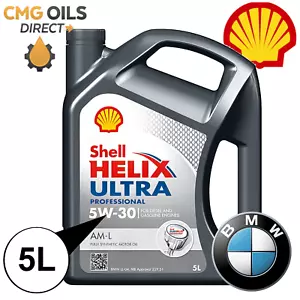 SHELL HELIX ULTRA -AM-L 5W30 - C3 - 5L - FULLY SYNTHETIC *BMW LL04* ENGINE OIL - Picture 1 of 1