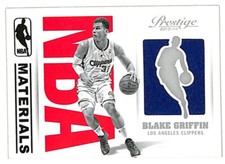 2013-14 Panini Prestige Blake Griffin NBA Materials jersey patch card Clippers