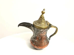OLD ISLAMIC ORIENTAL COPPER IBRIK JUG PITCHER TOMBAK 1800-1850 HEIGHT 22 CM SEAL - Picture 1 of 9