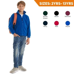 UNEEK Childrens Boys & Girls Full Zip Micro Fleece Jacket Sport School & Leisure - Picture 1 of 14