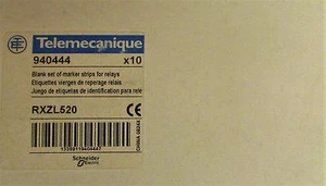 Tiras marcadoras en blanco contactor relé TELEMECANIQUE RXZL520 940444 - Imagen 1 de 3