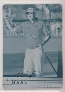 2012 SP Game Used Edition Printing Plate Cyan 1/1 Bill Haas #R1 Rookie RC 1m8