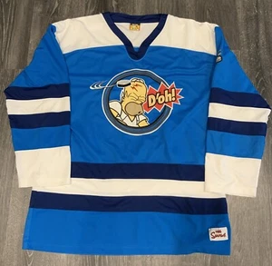 Camiseta deportiva de hockey Homer Simpson D’oh azul claro XL Los Simpson - Imagen 1 de 13
