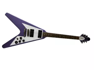 EPIPHONE KIRK HAMMETT FLYING V ELECTRIC GUITAR (rle-ls) (PDS034729) - Picture 1 of 9