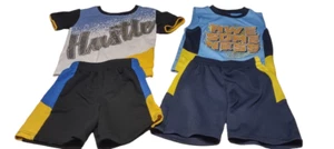 Boys Blue /Gold, Blue/Yellow Shorts Sets Size 4T (2 Sets) - Picture 1 of 3
