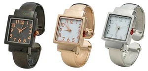 Blekon Collections Women's 27mm Case Solid Classic Cuff Bangle Watch - Picture 1 of 26