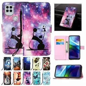 For Motorola Moto Phone Wallet Flip Leather Stand Case Cover+Screen Protectors - Picture 1 of 28