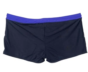 Damen Übergröße 4X Jungen Shorts Badeanzug Überzieher schwarz unten elastischer Bund - Bild 1 von 5