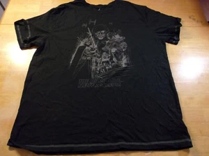 DISNEY PARKS STAR WARS "THE DARK SIDE NEVER SLEEPS" MEN'S BLACK T-SHIRT SIZE:L - Picture 1 of 2