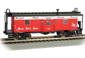 Bachmann ~ HO Scale ~ Nickel Plate Road ~ Bay Window W/ Roof Walk Caboose ~73202 - Picture 1 of 1