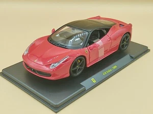 1/24 Ferrari 458 Italia Rouge 2009 Burago - Imagen 1 de 3
