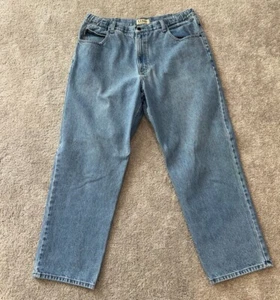 LL Bean Comfort Waist Jeans Men’s Size 38x30 Elastic Waist Denim Cotton - Picture 1 of 3