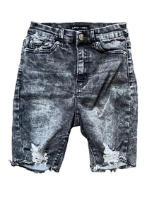 Pantaloncini denim neri Almost Famous Juniors 1 invecchiati - Foto 1 di 8