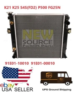 91E01-00010 91E01-100-10 MITSUBISHI RADIATOR FG15~30NT K15, K21, K25, L01,L02 - Picture 1 of 4