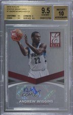 2014 Donruss Elite Status Signatures /125 Andrew Wiggins BGS 9.5 Rookie Auto RC