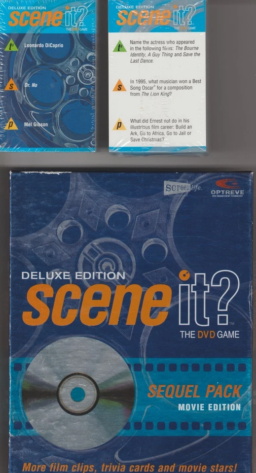 Scene it? Movie DVD game replacement parts - 2 packs of trivia cards NEW FREE SH - Image 1 of 1