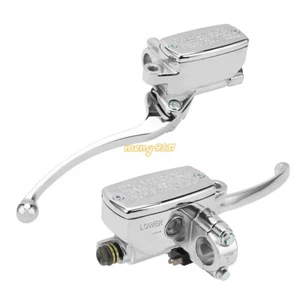 Manillar maestro cilindro maestro de motocicleta 7/8" control de freno hidráulico y palanca de embrague - Imagen 1 de 10