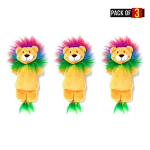 Lot x 3 Pride Lion Dog Plush Toy - Brown & Rainbow by Target 667902094751 - Picture 1 of 3