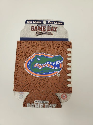 New Florida Gators Game Day Brown Can Koozie College Football Sleeve Cold Drink Cover