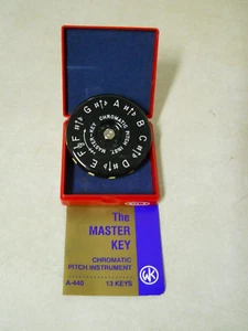 The Master Key Chromatic Pitch Instrument A-440 13 Keys with Case - Picture 1 of 5