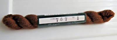 Bella Lusso Merino Wool ~ Color 767 ~ Cocoa ~ Made in Italy - Fleur de Paris - Image 1 of 3