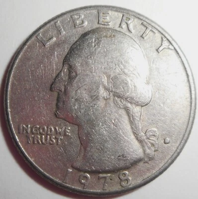 1978-D Washington Quarter Filled D, Estate Sale, FREE SHIP - Image 1 of 3