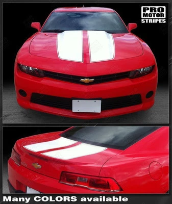 Chevrolet Camaro 2010-2015 Rally Racing Stripes Front & Rear Decals Choose Color - Image 1 of 2