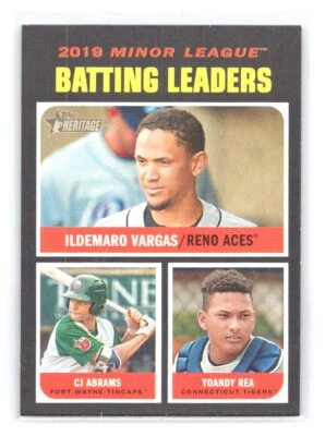 2020 Topps Heritage Minor League #184 Ildemaro Vargas / Yoandy Rea / - Image 1 of 2