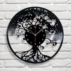 Vinyl Clock Tree Wall Clock Unique Art Vinyl Record Wall Clock 607  - Picture 1 of 12