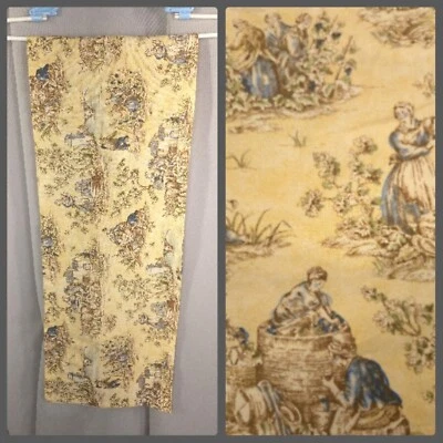 Juego de cenefas de cortina Waverly de colección baño granja francesa escena pastoral 4 piezas Foto 1 de 4