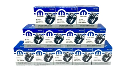 Paquete de 12 filtros de aceite de motor originales Mopar MO-090 OEM 5281090AB Chrysler Jeep Dodge Foto 1 de 3