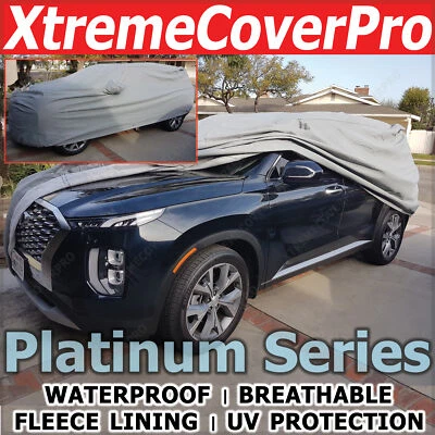 FUNDA COCHE IMPERMEABLE CON BOLSILLO ESPEJO GRIS para 2018 2017 2016 2015 KIA SORENTO Foto 1 de 4