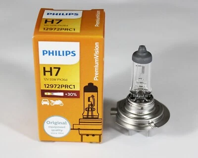 PHILIPS H7 12V55W 12972PR +30% PX26d headlights car bulb premium automotive lamp - Bild 1 von 4