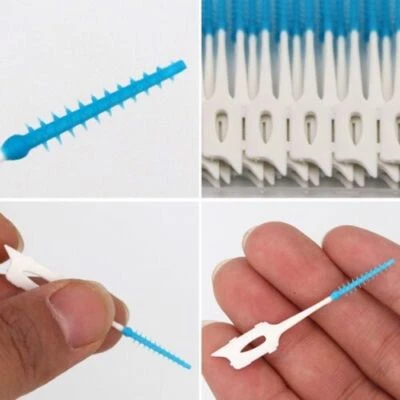 Hilo dental para el cuidado, palillos de dientes, palos interdentales, cepillo limpio Foto 1 de 4