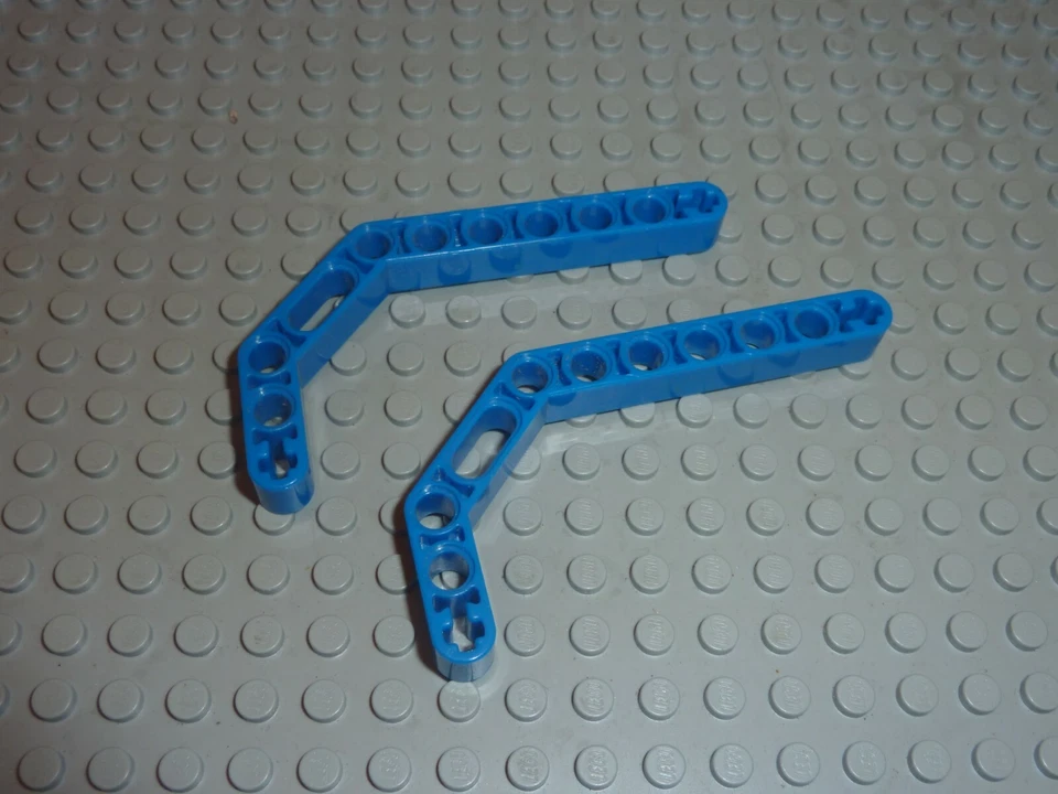 2 x LEGO TECHNIC Blue beam liftarm bent ref 32009 / set 9748 8462 8461 8052 8458 - Photo 1/1
