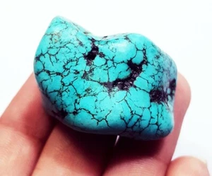 Loose Gemstone Natural Turquoise Rough 96.45 Ct Certified With Free Gift - Picture 1 of 6