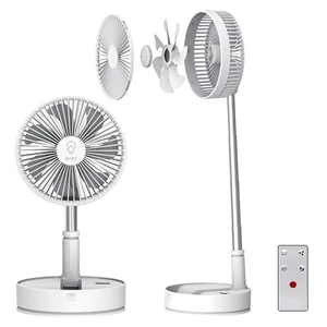 Ventilatore senza fili portatile pieghevole telescopico 4 velocità telecomando - Imagen 1 de 10