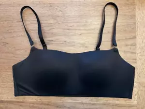Reggiseno Victoria's Secret puro nero SMALL DD Love Cloud liscio collo dritto lounge - Foto 1 di 2