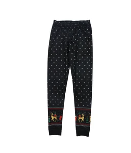Tags Weekly Girls Reindeer Pajama Jogger Pants, Black, Big Kids (8-20), M (10) - Picture 1 of 2