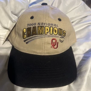 Vintage Oklahoma Sooners Hat Cap Men’s Multicolor 2000 Champions Strapback - Picture 1 of 7