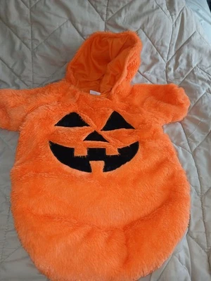 Spirit 万圣节 PUMPKIN BUNTING 连帽服装 尺寸 0-6 个月 — 第 1/4 张图片