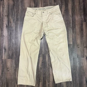 Pantalones chinos Ermenegildo Zegna caqui para hombre 34x29 algodón hechos en Italia tostados preppy - Imagen 1 de 12