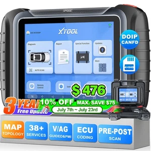 XTOOL D8S Auto Bidirectional Scanner Topology Module Diagnostic Tool Key Coding - Foto 1 di 16
