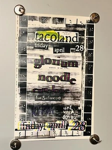 TacoLand, San Antonio, Texas 90’s Punk Poster Glorium, Noodle, Envelope 1995? - Picture 1 of 7