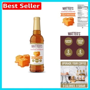 Experience Café Quality at Home: Sugar Free Salted Caramel Coffee Syrup 750ml - Picture 1 of 12