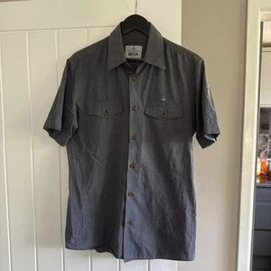 Vivienne Westwood Man London Shirt Men's IV Large Grey Safari Short Sleeves - Picture 1 of 8